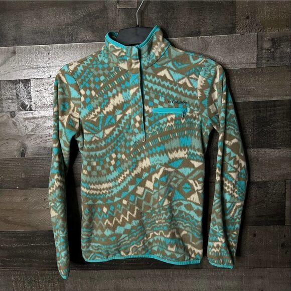 Columbia Womens Mountain Side Printed Pullover Small - Picture 1 of 2